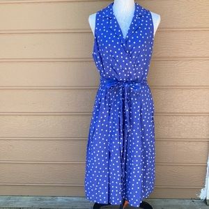 Evan Picone Periwinkle Blue Sleeveless Dress 14